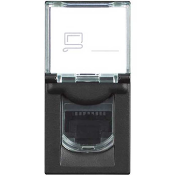 Slika Bticino Classia računarska utičnica RJ45 UTP Cat 6 1M crna RG4279C6E